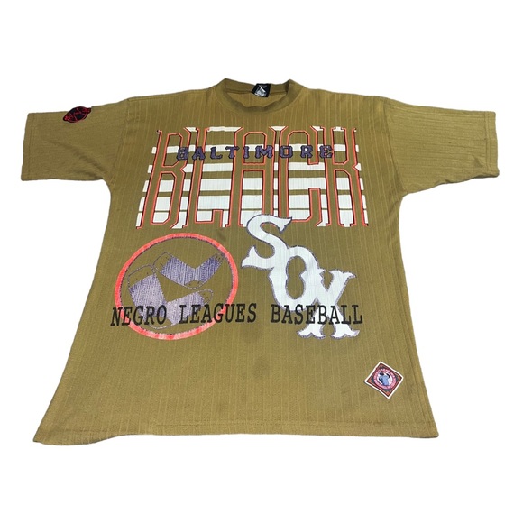 VTG 90s Negro League Baseball Baltimore Black Sox Underground Railroad Shirt - Picture 1 of 5